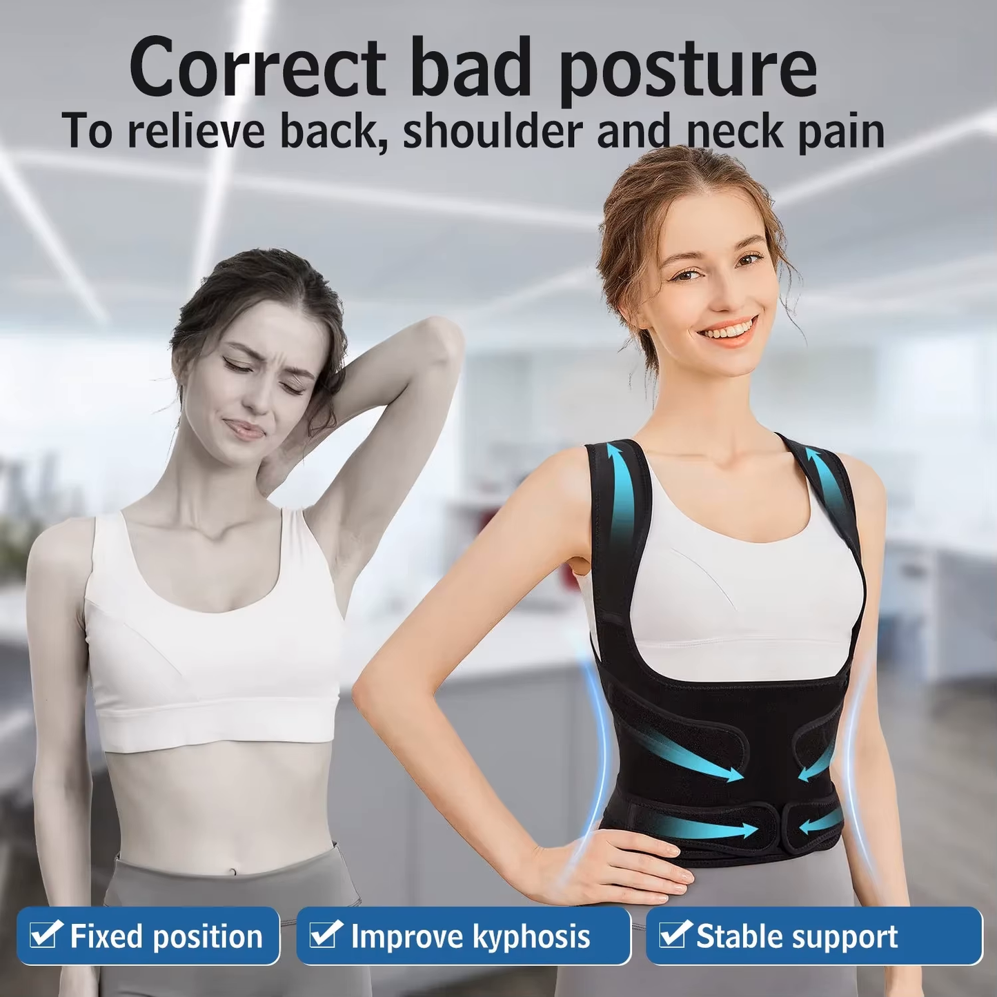 Desired Shop™ Premium Adjustable Back Posture Corrector